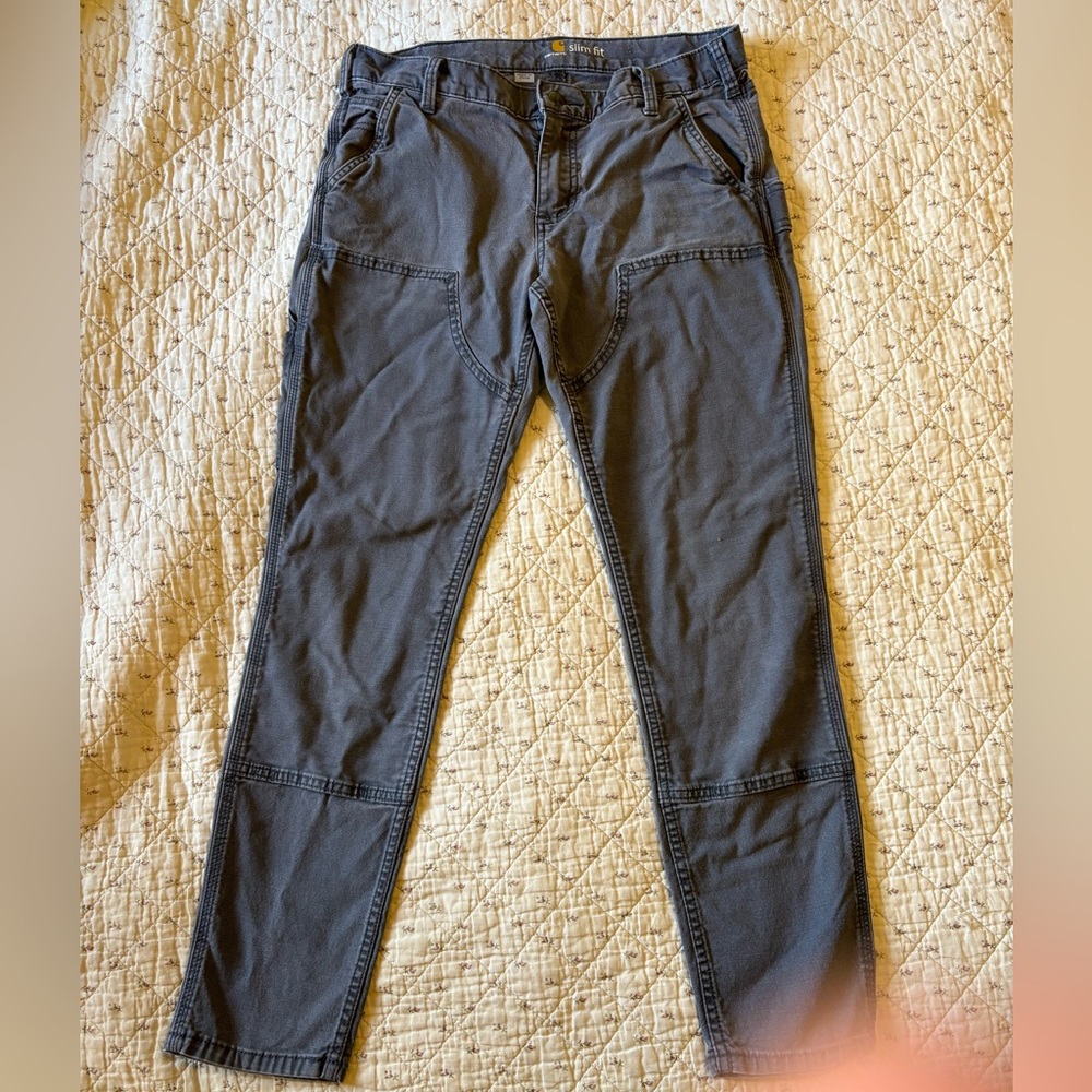 Carthartt Slim Fit Cargo Pants, size 10, grey